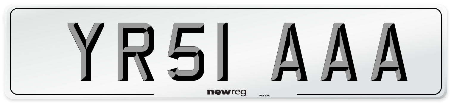 YR51 AAA Number Plate from New Reg